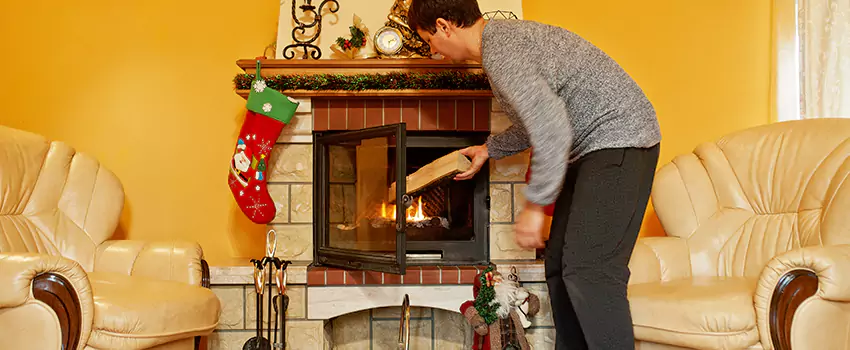Rusted Metal Fireplace Restoration in Glasgow, Delaware